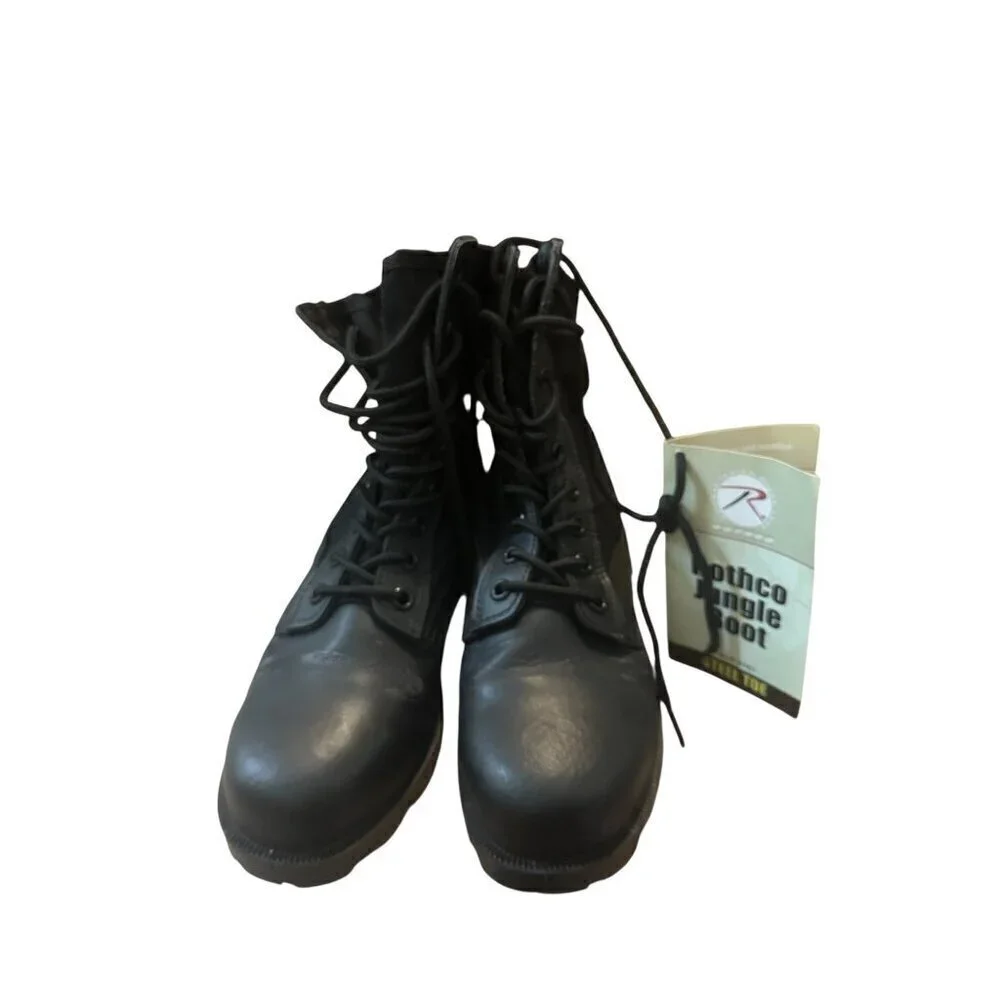Rothco G.I. Type Black Steel Toe Jungle Boot, 6